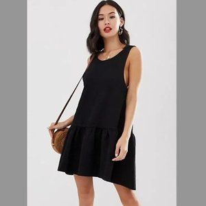 Free People NWT Easy Street Mini Black Tank Dress Size Small